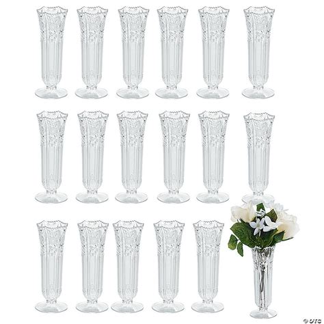 Bulk Plastic Bud Vases 36 Pc Oriental Trading