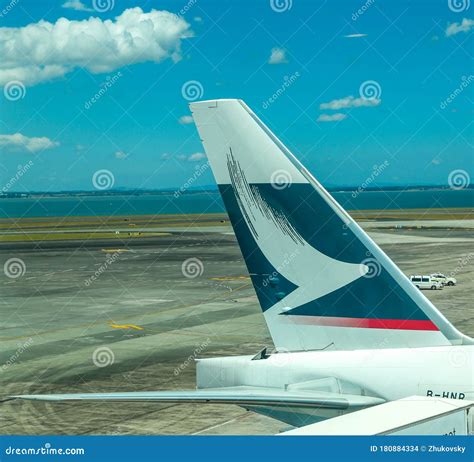 Tail Of Cathay Pacific Airways Airbus A330 Airliner Aircraft B HLS