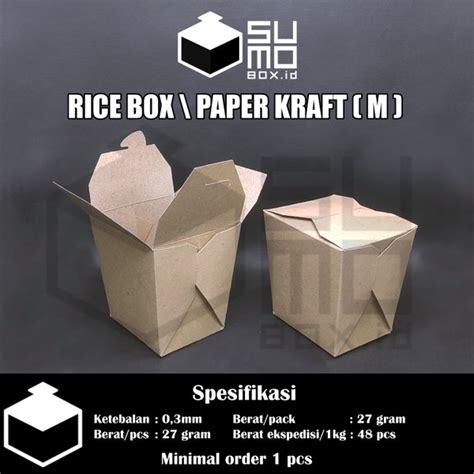 Jual Produk Kraft Paper Food Box Ukuran Termurah Dan Terlengkap Mei