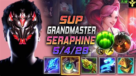 GrandMaster Seraphine Support vs Nautilus 천상계 장인 서폿 세라핀 템트리 룬 월석 수호자