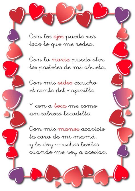 Poemas Infantiles Para Imprimir Y Leer A Los Ni Os Y Ni As