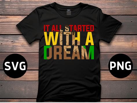 Martin Luther King Svg Mlk Day Png Svg It All Started With A Dream