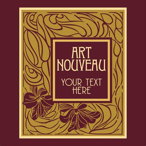 Art Nouveau Vector Covers Art Nouveau Clip Art Art Nouveau Vintage