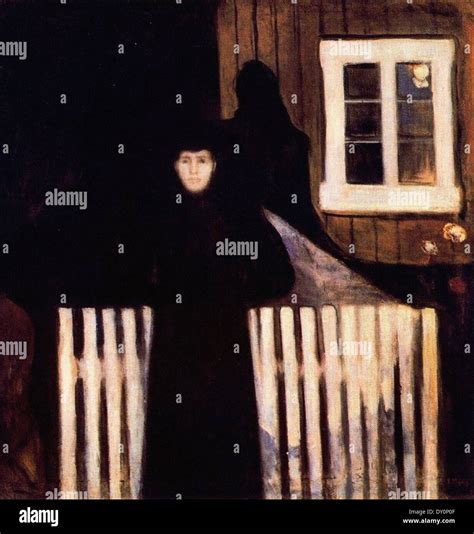 Edvard Munch Moonlight Stock Photo Alamy