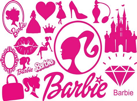 Barb Svg Bundle Svg Princess Silhouette Muñeca Rosa Svg Girl Svg