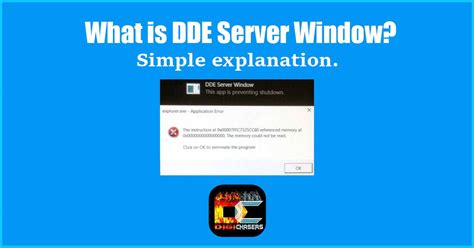 What is DDE Server Window? Simple explanation.