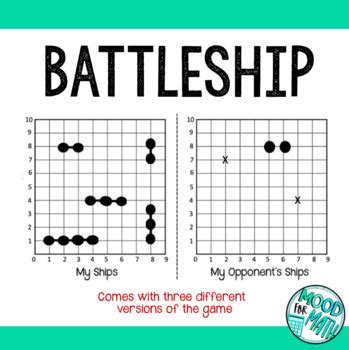 Coordinate Plane Battleship Game