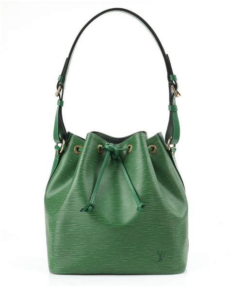 LOUIS VUITTON C 1997 Petit Noe Green Epi Leather Drawstring Shoulder