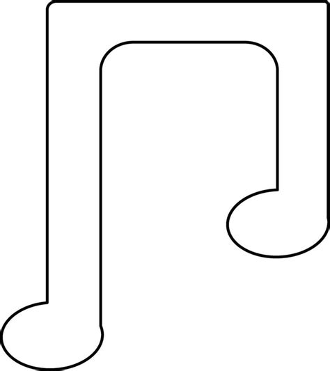 Black Line Art Music Note In Flat Style 25040086 Vector Art At Vecteezy