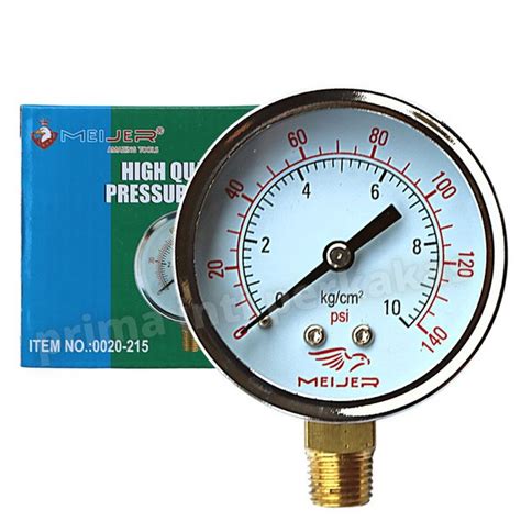 Jual Pressure Gauge Meijer Bar Alat Ukur Tekanan Bar Di Lapak