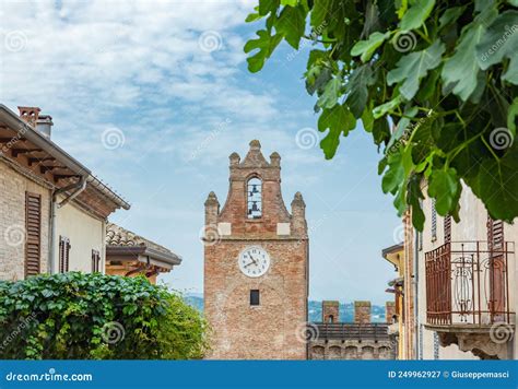 Gradara, a Medieval Village Stock Image - Image of horizontal, tower ...