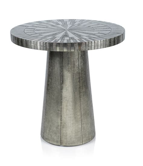 Sakan Astro Metal Accent Table Industrial Side Tables And End