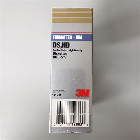 3M Formatted IBM High Density DS HD 5 1 4 Diskettes NEW SEALED 10 Pack