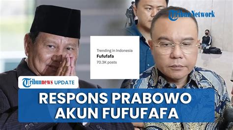 Reaksi Prabowo Soal Akun Fufufafa Yang Sempat Dikaitkan Dengan Gibran