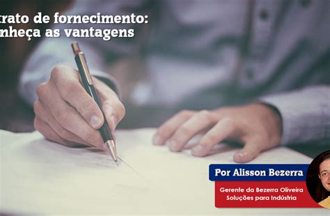 Contrato de fornecimento conheça as vantagens Nosso Estoque