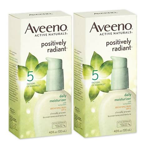 2 Pack Aveeno Active Naturals Positively Radiant Daily Moisturizer