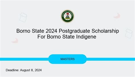 Borno State 2024 Postgraduate Scholarship For Borno State Indigene