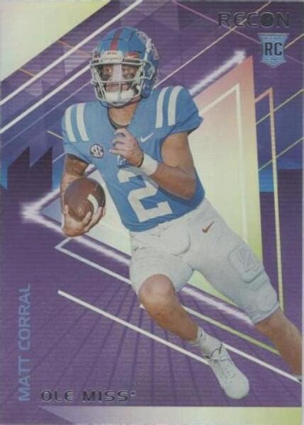 Panini Chronicles Draft Picks Recon Matt Corral Rc For Sale