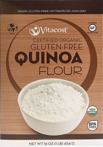 Vitacost Certified Organic Gluten Free Quinoa Flour Oz Harris Teeter