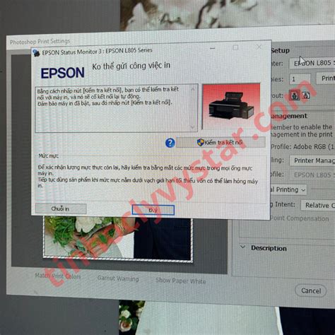 Sửa Máy In Phun Màu Epson L805 Tự động Nhã Giấy Không In được