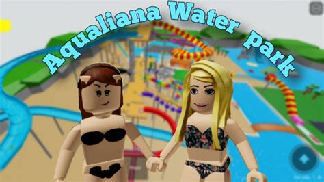 Aqualiana Water Park Roblox Brincando Lalá YouTube