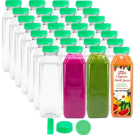 Buy 16 OZ Empty PET Plastic Juice Bottles Pack Of 35 Reusable Clear