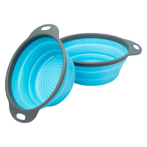 Colander Set 2 Collapsible Colanders Strainers Set By Comfify