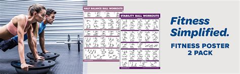 Amazon Pack Half Balance Ball Workout Poster Yoga Ball