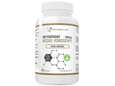 Węgiel Kokosowy Aktywowany 200 mg ulotka dawkowanie zastosowanie