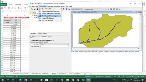 Hidrograma De Crecida Con Software Hec Hms Youtube