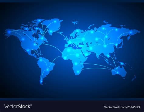 Global Network Connection Background Royalty Free Vector