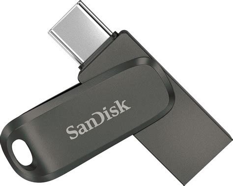 Sandisk Ultra Dual Drive Luxe Usb Type C Flash Drive Silver 128 Gb