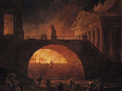 Rome Burning Painting