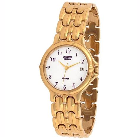 Reloj De Pulsera Orient Watch Anal Gico Para Unisex Color Dorado Correa