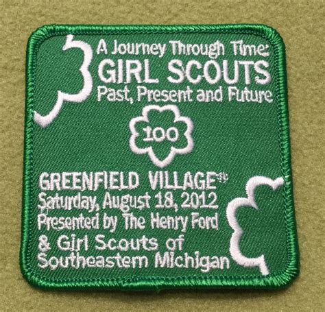 Girl Scouts Southeastern Michigan 100 Th Anniversary Patch A Journey