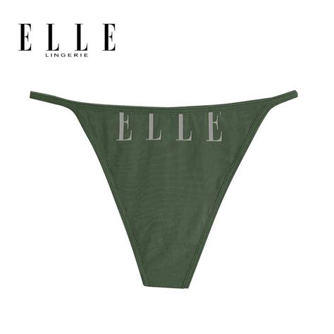 ELLE lingerie กางเกงชนในรปแบบ G String Lowrise LU8773 mlnm80gv2e ThaiPick