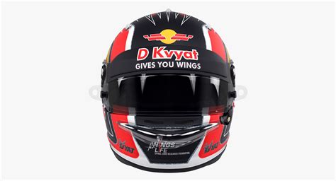 3D racing helmet daniil kvyat model - TurboSquid 1167181