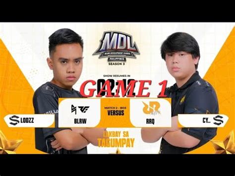 Mdl Ph Season Blrw Vs Rrq Ph Game Caster Philippine Week Day