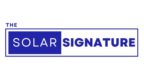 THE SOLAR SIGNATURE