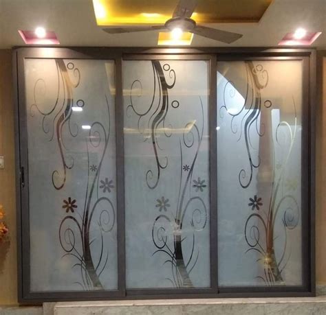 Door Aluminium Glass Sliding Wardrobe With Locker At Rs Sq Ft In