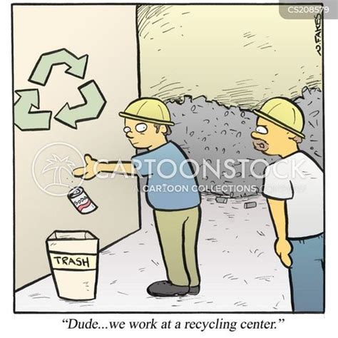 Plastic Recycling Cartoon