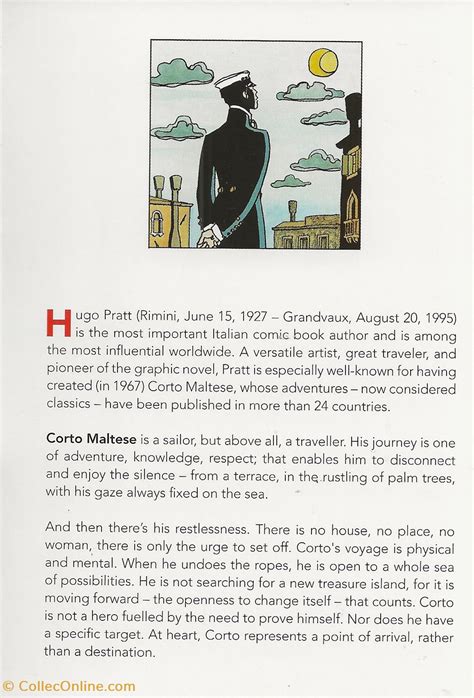 Corto Maltese Cartes Postales Bande Dessin E Caract Ristique Neuve