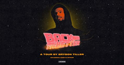 Bryson Tiller Announces 2023 Back And I’m Better Tour - Live Nation ...