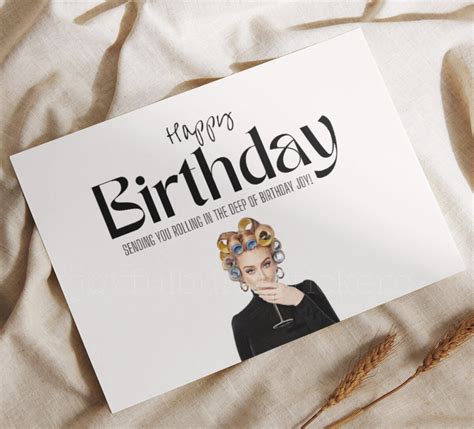 Adele Printable Birthday Card. Daydreamers Birthday Card. Adele ...