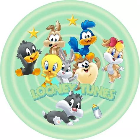 Painel Redondo Lona Festa Infantil Looney Tunes 60cm MercadoLivre