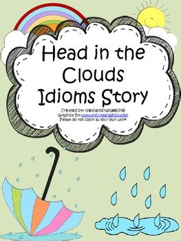 Head In The Clouds Idioms Story by The Dabbling Speechie | TpT