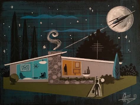 el gato gomez retro mid century modern ranch house vampire horror