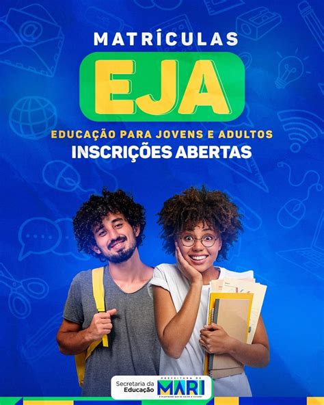 Matrículas Abertas Para A Educação De Jovens E Adultos Eja