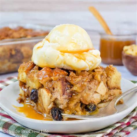 Easy Apple Bread Pudding Recipe Inside Brucrew Life