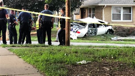 Car Slams Into Home After Police Chase In Kansas City